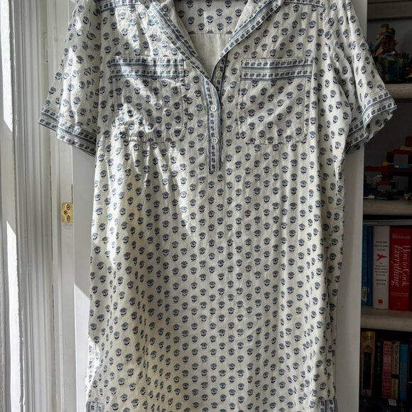 Faherty Rae Dress - White Lotus Floral Print - Size M - Picture 6 of 6